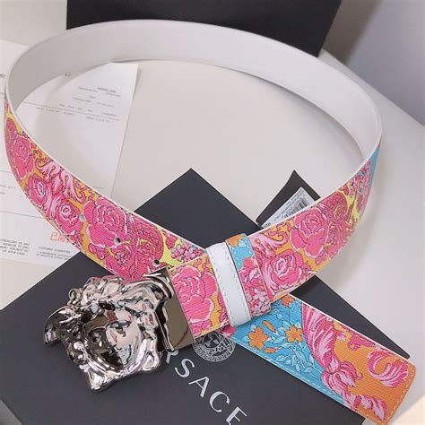 versace fluo barocco belt|Versace Fluo Barocco Print Palazzo Belt .